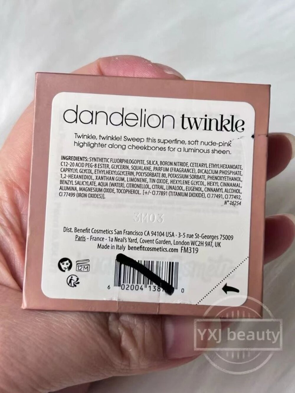 New Benefit Dandelion Twinkle Shimmer Finish Powder Highlighter Full Size 3 g - Picture 4 of 4
